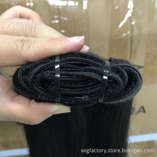 cheap price hair extensions clip in human natural hair body wave clip-in hair extensions